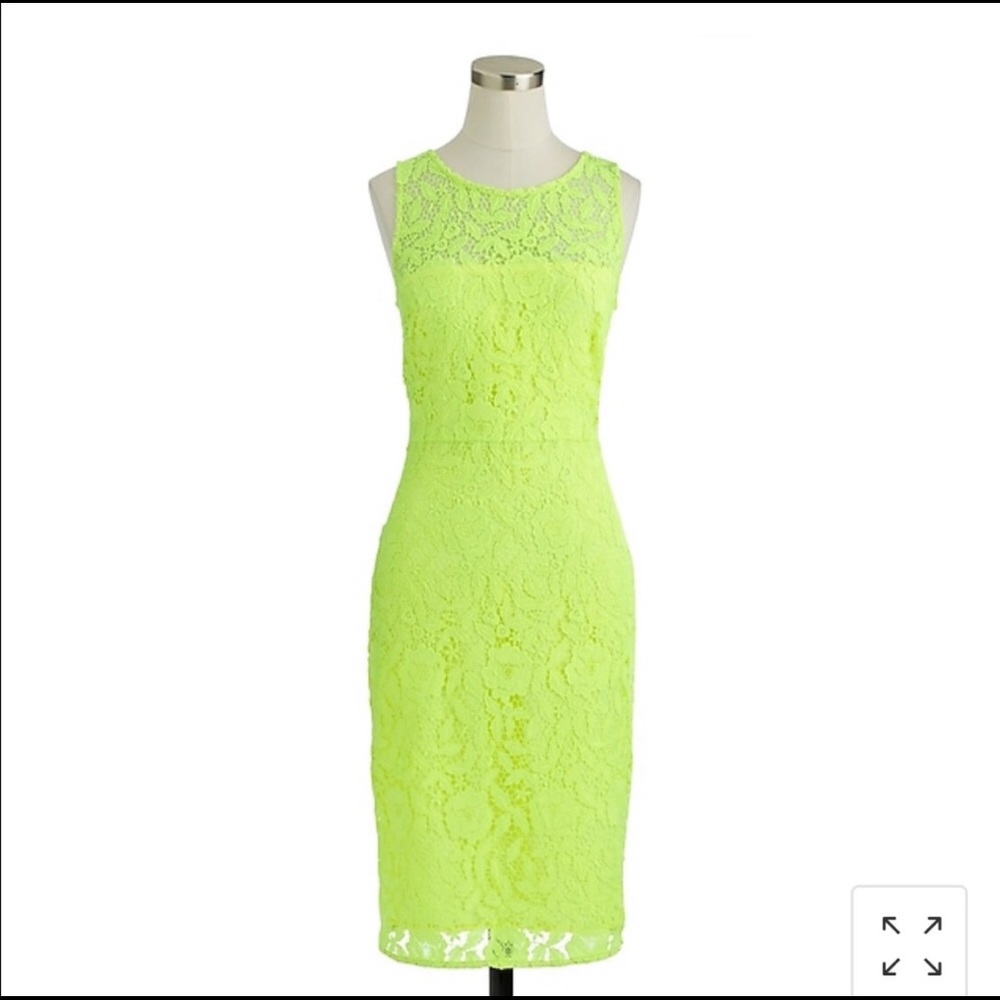 J. Crew Neon Green dress size 4